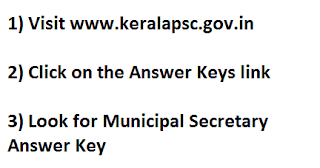 Municipal Secretary Answer Key