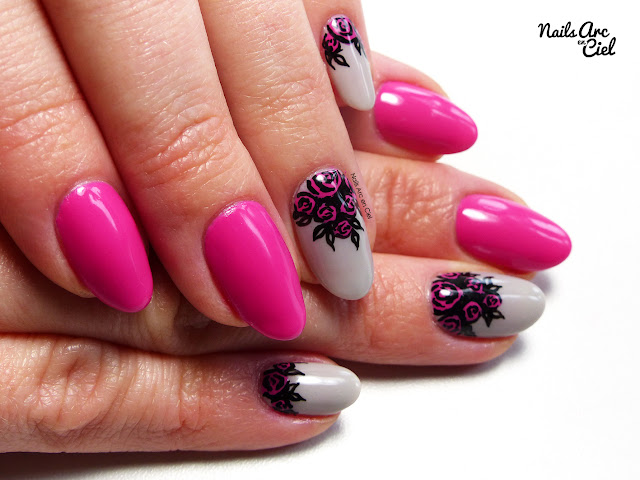 Nail Art - Bouquet de roses super rapide et facile pour débutants