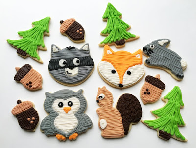 Forest Friend Baby Shower Cookies