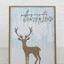 Winter wonderland card with deer