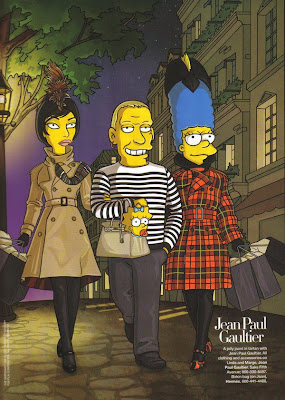 The Simpsons go to Paris with Linda Evangelista @ sweetassugarman.blogspot.com