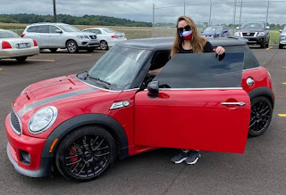 She’s a 2012 Mini Cooper S JCW hardtop. She’s a beauty 🥰