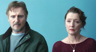 Liam Neeson and Lesley Manville get the news that she has breast cancer in the 2019 drama "Ordinary Love" (2019)
