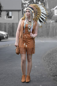 Sammi Jackson - DIY American Indian Outfit 