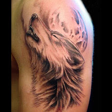 Howling Wolf Tattoos