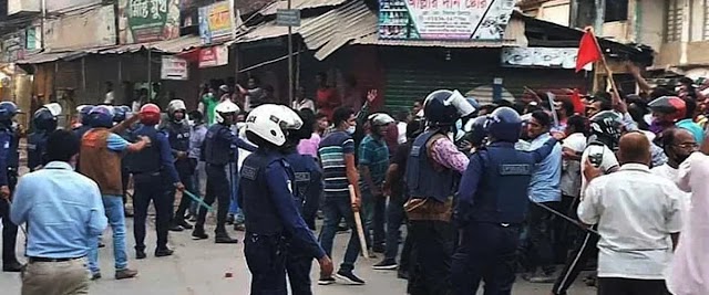 The situation in Basurhat area is tense and there is panic in the minds of the people