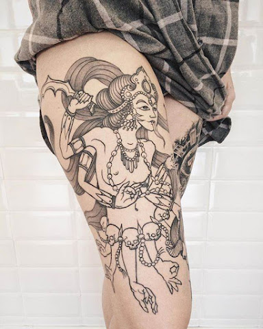 Fierce Kali Tattoos - Nice piece by Remova Zhenya