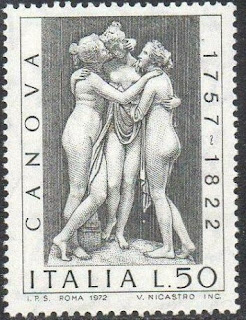 Italy 1972 The 150th Anniversary of the Death of Canova