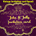 Vintage Invitation Card