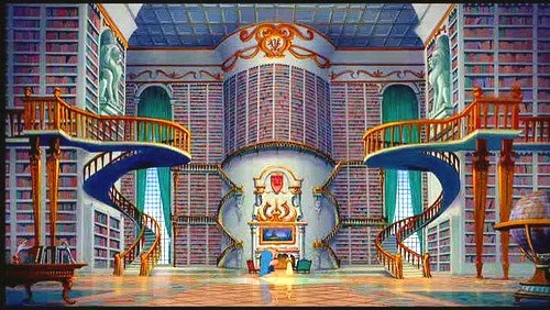 beauty-and-the-beast-library