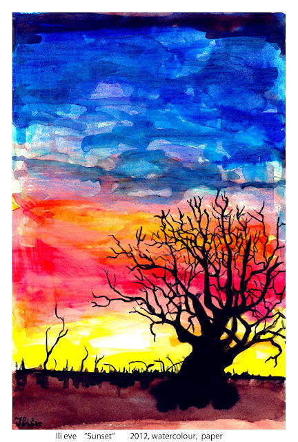  Ili Eve, Sunset, tree