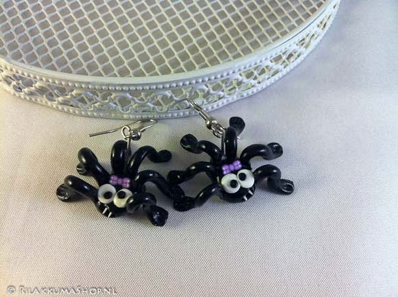 Kawaii so cute Halloween Spider earrings