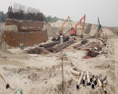Rubber dam under construction in Chapainawabganj Expenditure is increasing by Tk 69 crore