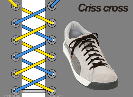 Ikatan Kreatif: Criss Cross Lacing