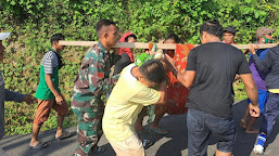 Warga Evakuasi Pelajar Tenggelam di Batu Miappar Polman