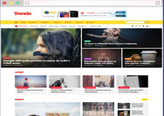 New Trends Magazine Blogger Template Free Download