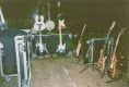 Photograph of Country Music instruments taken at a show Tom Bowser set up