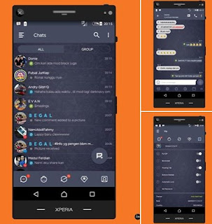 Download BBM MOD Dark Navy v3.3.2.31 APK Terbaru for Android