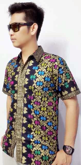  Baju Kemeja Batik Motif Songket Prodo Batik Bagoes Solo