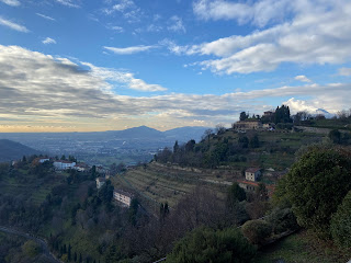 View from Via Monte Bastia looking toward “l’infinito”.