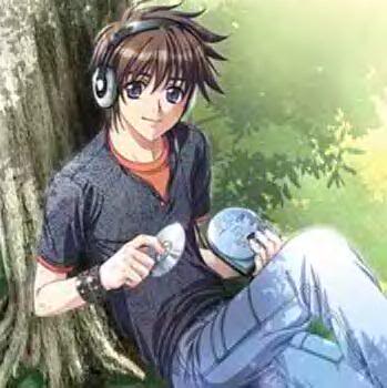 Brown Hair Anime Guy. anime boy with rown hair and