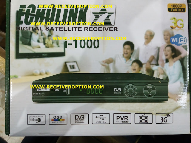 ECHOLINK i-1000 HD RECEIVER AUTO ROLL POWERVU KEY NEW SOFTWARE