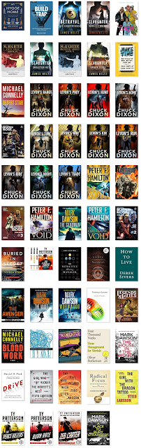 Covers of 54 books