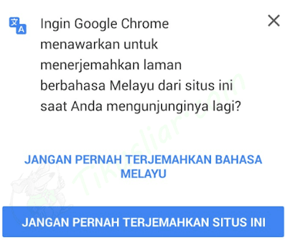 Cara Mematikan Auto Translate di Google Chrome Android