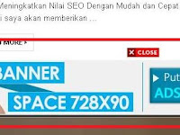 Cara Membuat Iklan Melayang Dibawah Blog Dengan Tombol Close/Tutup Responsive