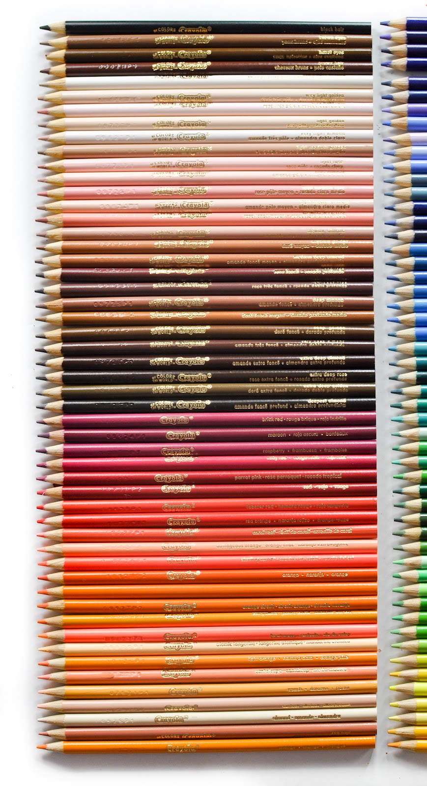 150 Colored Pencils with Colors of the World