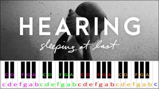 Hearing by Sleeping At Last Piano / Keyboard Easy Letter Notes for Beginners