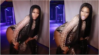 Nicki Minaj's twerking video backstage at Drake’s gig
