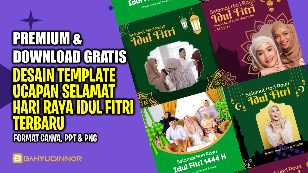 Twibbon Premium & Gratis Download! 50 Desain Template Canva Ucapan Selamat Hari Raya Idul Fitri 2023