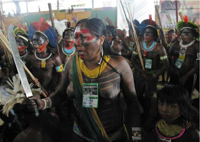 Protest by indigenous people