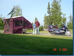 Camping in Kasilof (someones front yard)