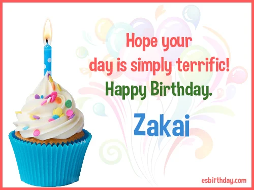 Zakai Happy birthday