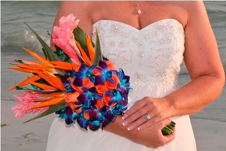 The winner of the Best Florida Beach Wedding Bouquet 2010 was Kym Manglona