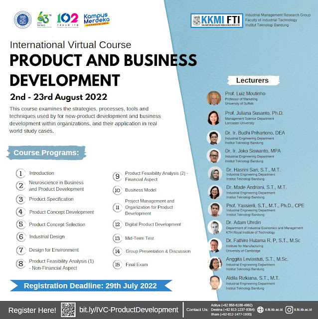 International Virtual Course on Product and Business Development