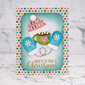 Sunny Studio Stamps: Warm & Cozy Dies Holiday Style Holiday Cheer Colorful Christmas Card by Lexa Levana