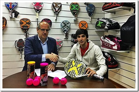 Franco Stupaczuk renueva con la firma NOX. Aqui con Jesús Ballvé, Director General de NOX.