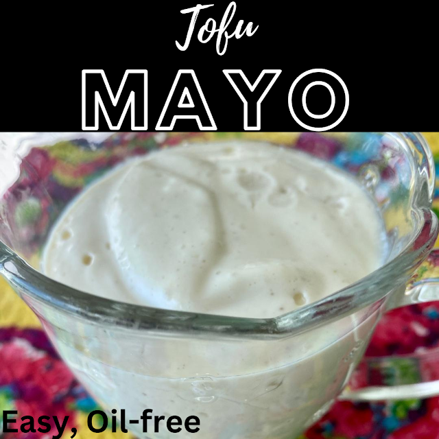 homemade jar of tofu mayonnaise