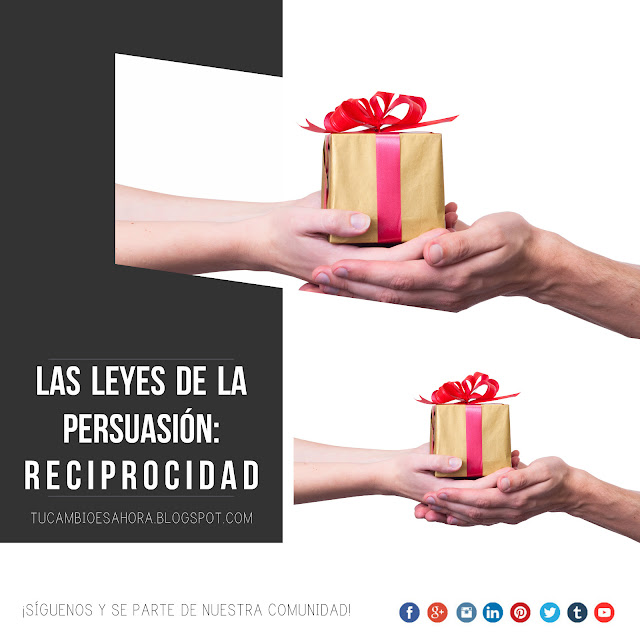 La reciprocidad: Una de las leyes más importantes de la persuasión