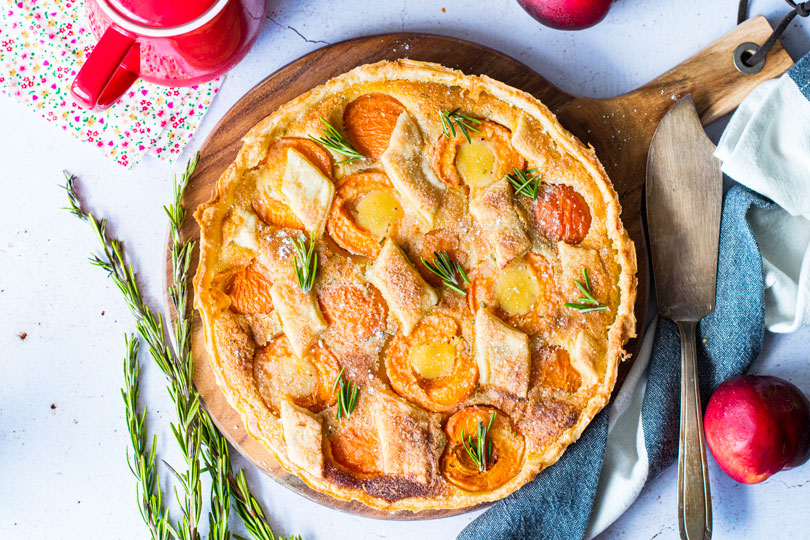 recette Tarte abricots miel romarin