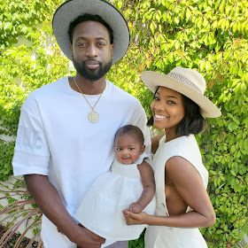 Gabrielle Union Dwyane Wade and Kaavia James in adorable family photo