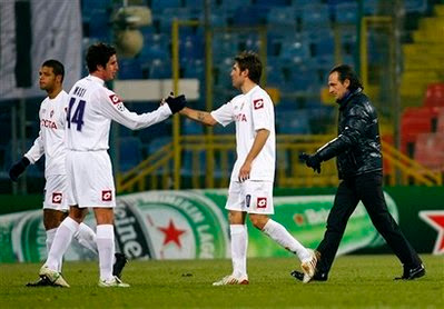 Fiorentina striker Adrian Mutu