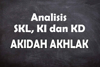Analisis SKL KI dan KD Akidah Akhlak SMA Tahun 2021