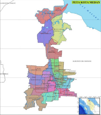 Daftar Kode Pos Kota Medan dari 21 Kecamatan dan 151 Kelurahan yang ada di Kota Medan, Provinsi Sumatra Utara :