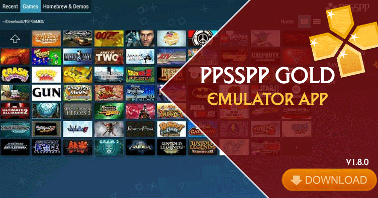 PPSSPP GOLD para Android + Juegos (ISO)