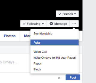 How do I poke someone on Facebook?