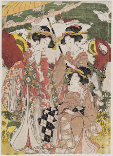 Women on a Falconry Excursion Date:Japanese, Edo period